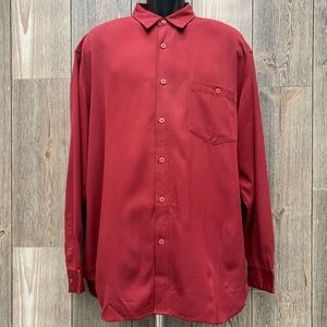 SOLD Tommy Bahama 100% Silk Button Down Shirt